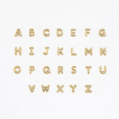 Bubble Initial Flatback Studs