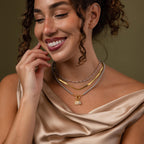 Grey Pearl Charm Necklace