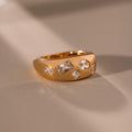 Diamond Confetti Signet Ring