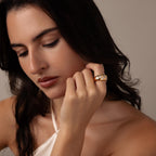 Diamond Confetti Signet Ring