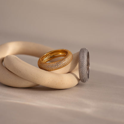 Bold Pave Stacking Ring