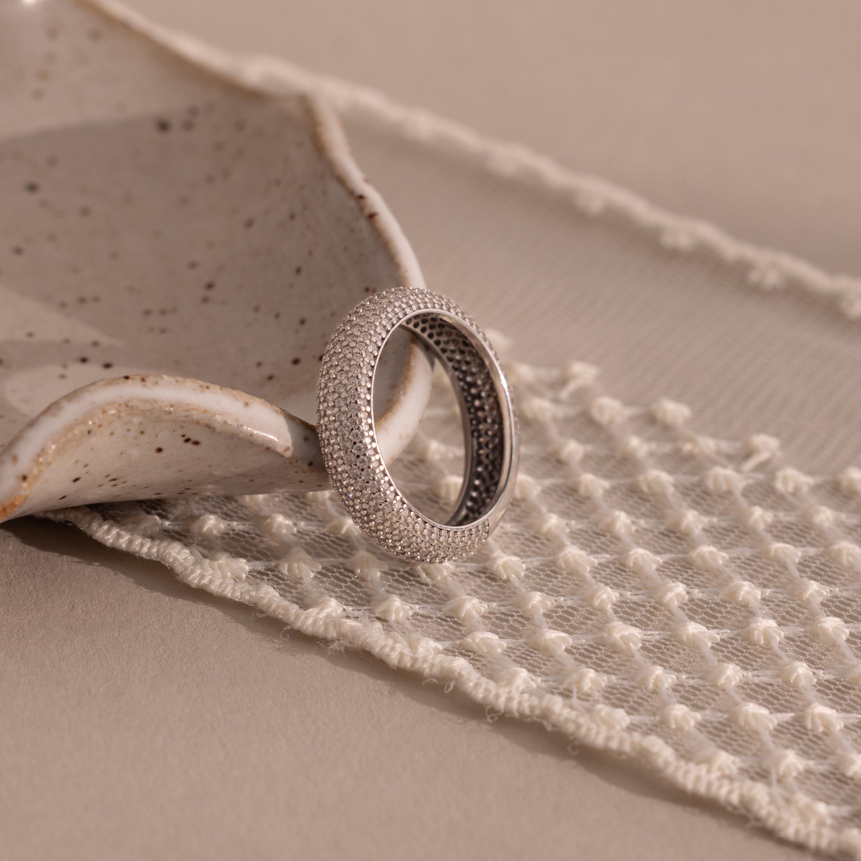 Bold Pave Stacking Ring