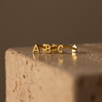 Bubble Initial Flatback Studs