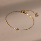 Rounded Pearl Flower Bracelet