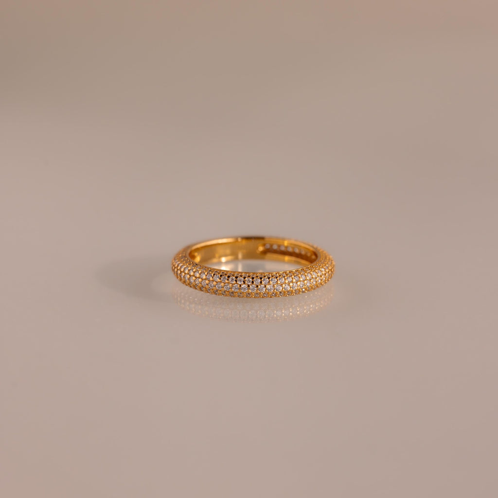 Skinny Pave Stacking Ring