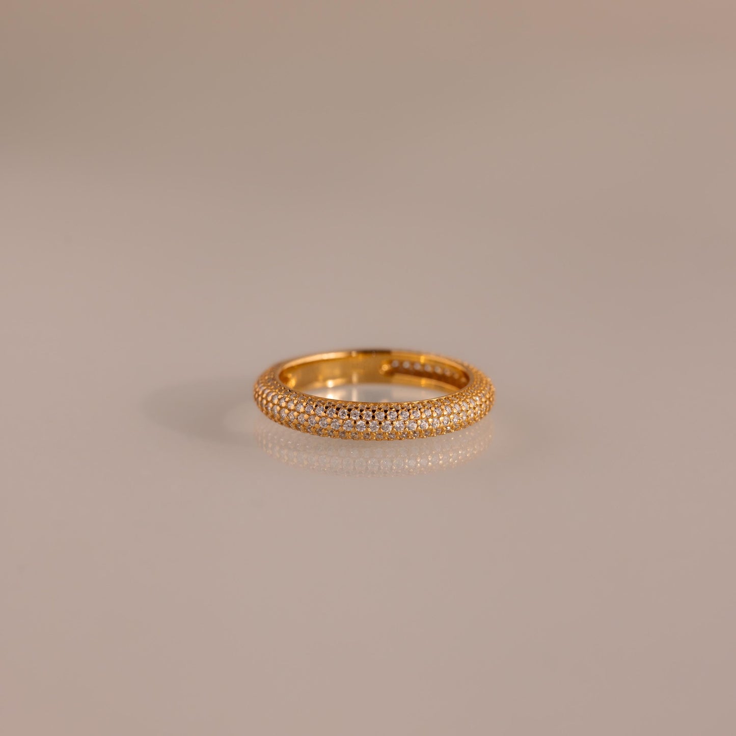 Skinny Pave Stacking Ring