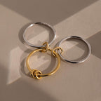 Mixed Metal Linked Ring Set