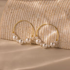 Statement Pearl Hoops
