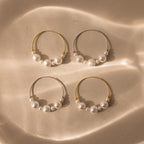 Statement Pearl Hoops