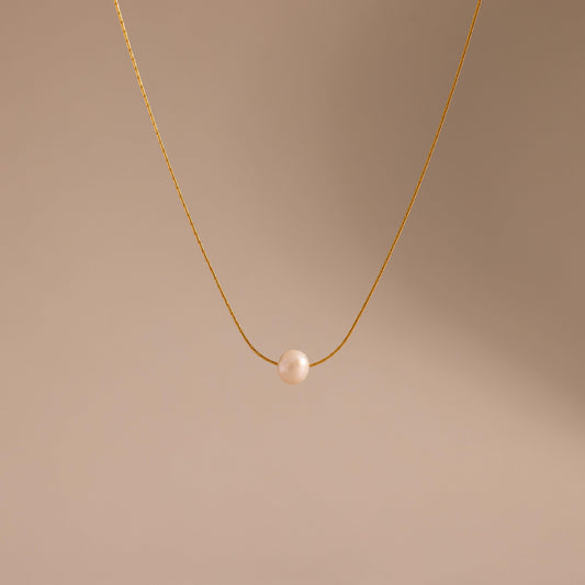 Tiny Pearl Dot Necklace