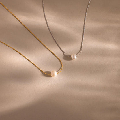 Tiny Pearl Dot Necklace