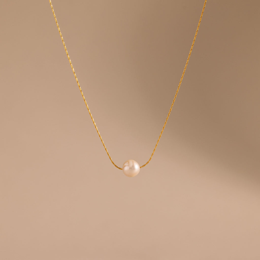 Dainty Pearl Dot Necklace