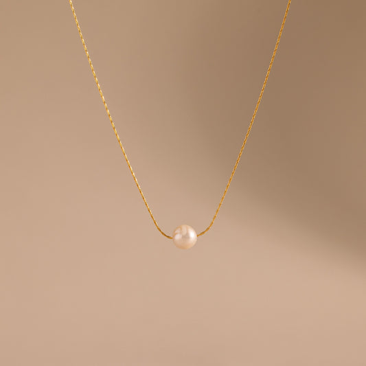 Dainty Pearl Dot Necklace