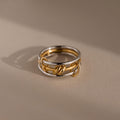 Mixed Metal Linked Ring Set