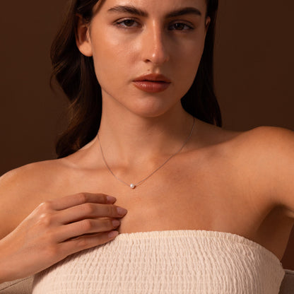 Tiny Pearl Dot Necklace
