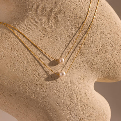Dainty Pearl Dot Necklace
