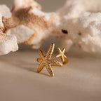 Open Duo Starfish Ring