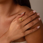 Open Duo Starfish Ring