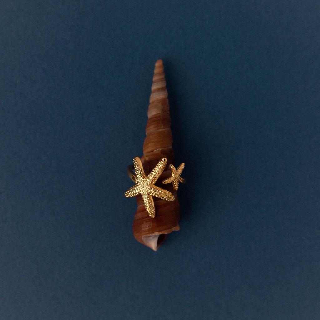 Open Duo Starfish Ring