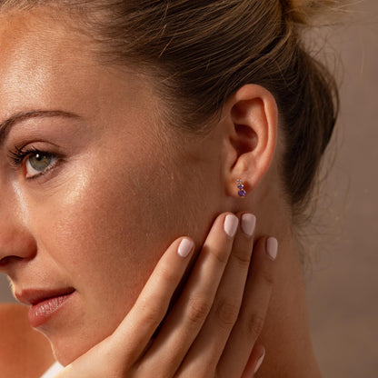 Ombre Birthstone Flatback Studs