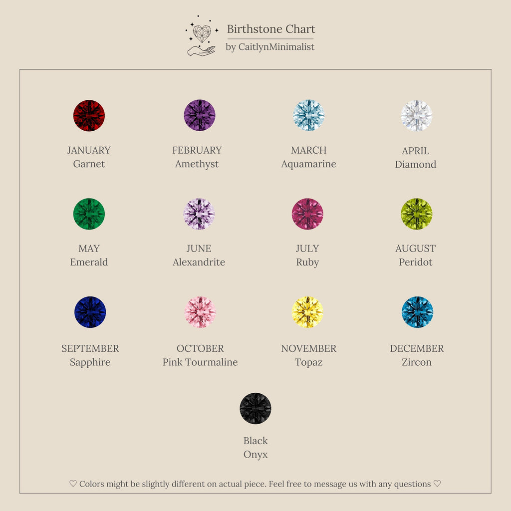 Ombre Birthstone Flatback Studs