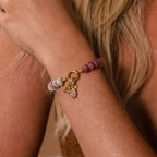 Ember Beaded Charm Bracelet