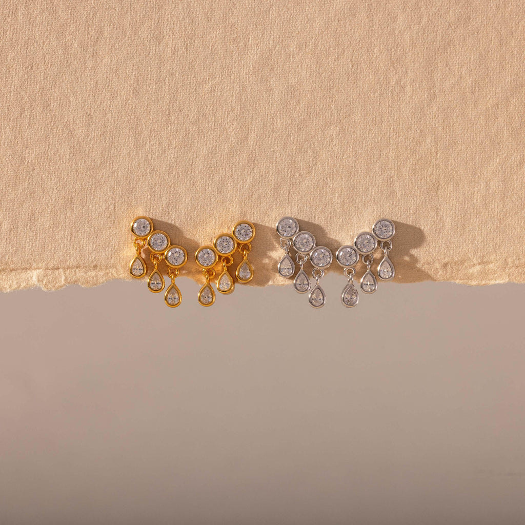 Diamond Raindrop Studs