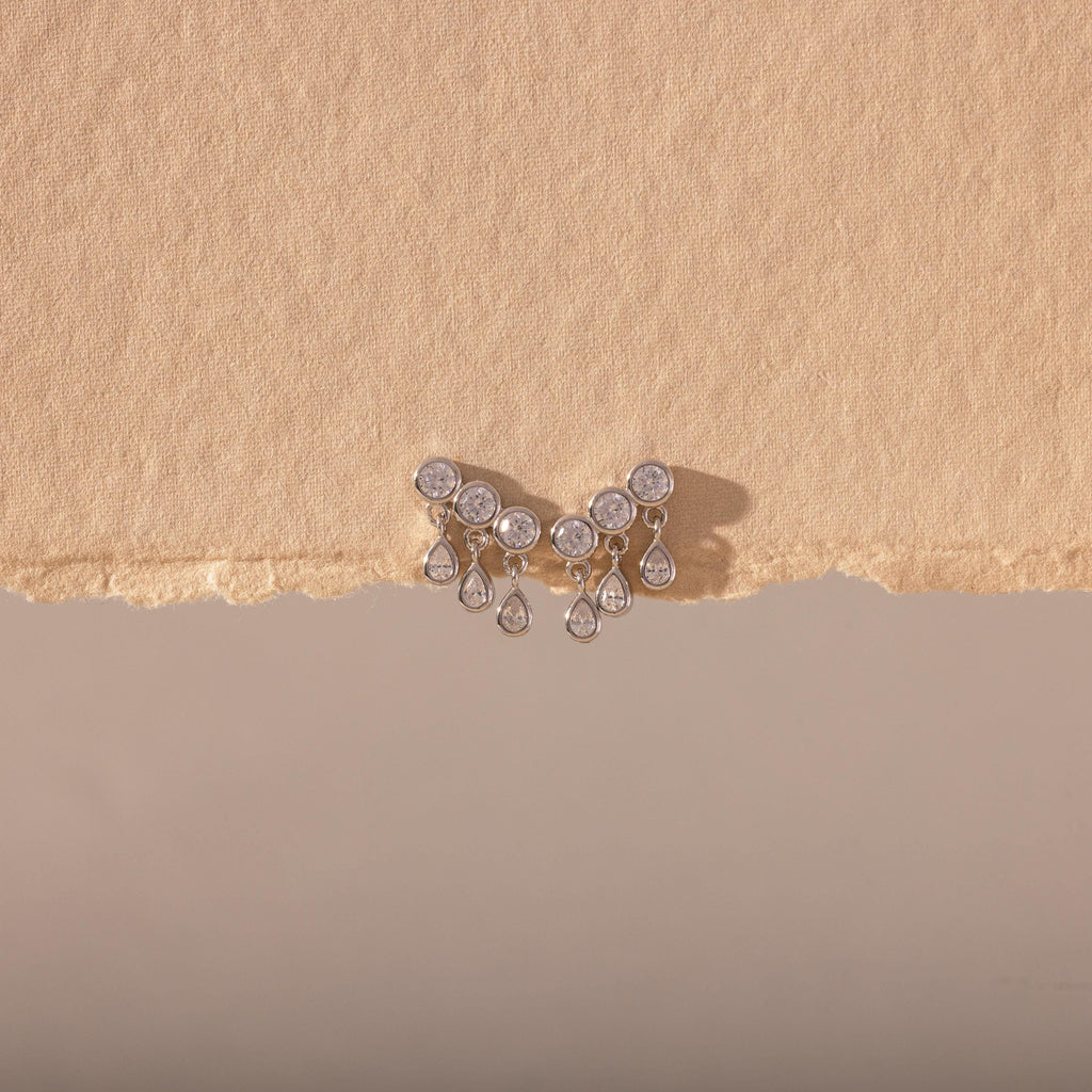 Diamond Raindrop Studs