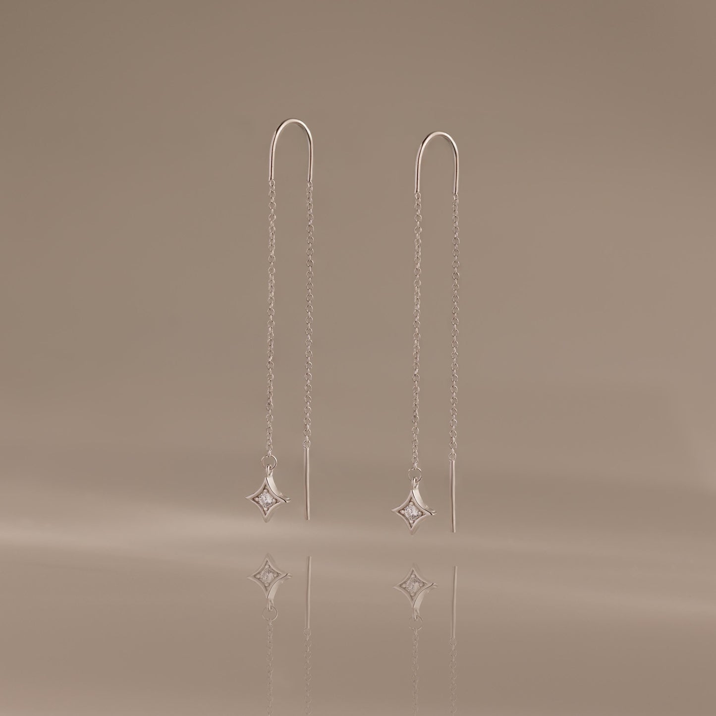 Cosmic Star Threader Earrings