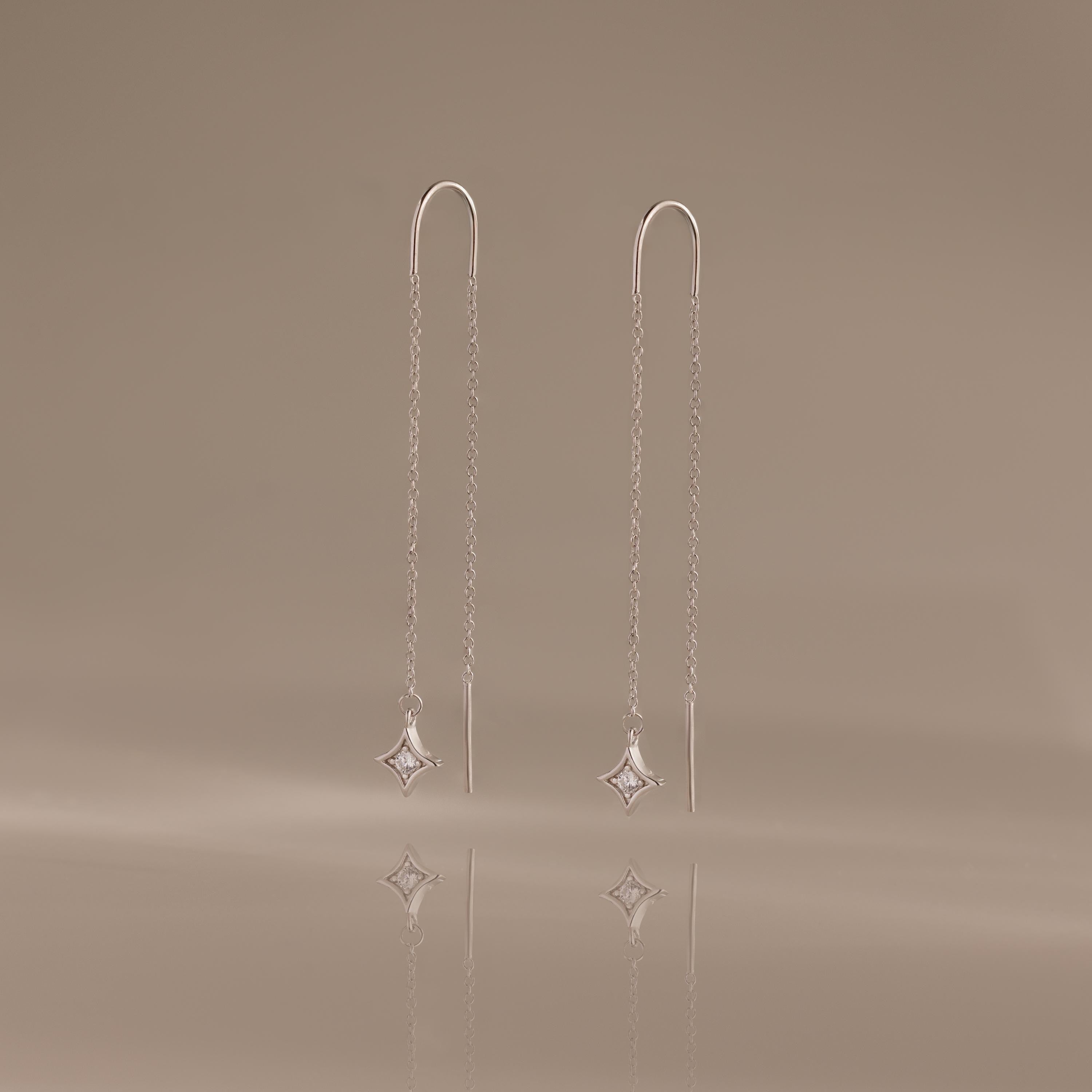 Cosmic Star Threader Earrings
