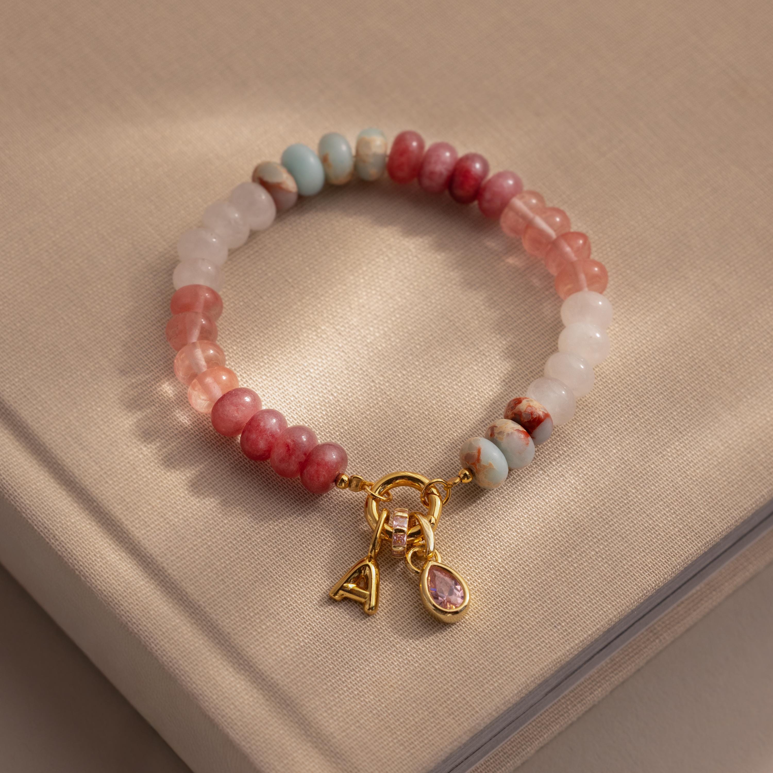 Ember Beaded Charm Bracelet