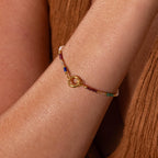 Oasis Rainbow Bead Charm Bracelet