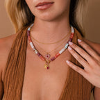 Ember Beaded Charm Necklace