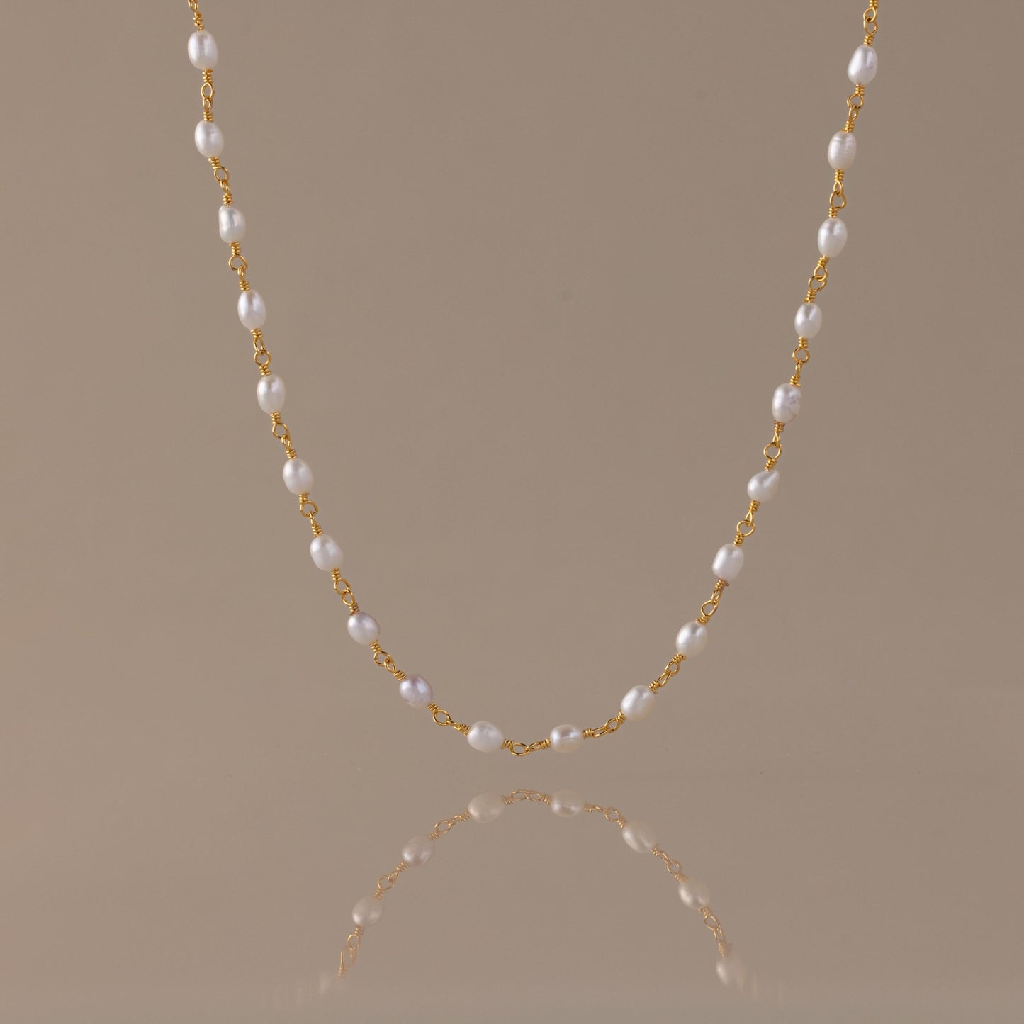 Aurora Pearl Station Necklace