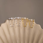 Diamond Marquise Chain Flat Back Studs