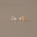 Pearl Diamond Bloom Studs