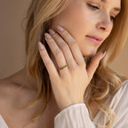Moss Agate Eternity Ring