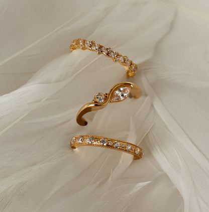 Toi et Moi Infinity Birthstone Ring