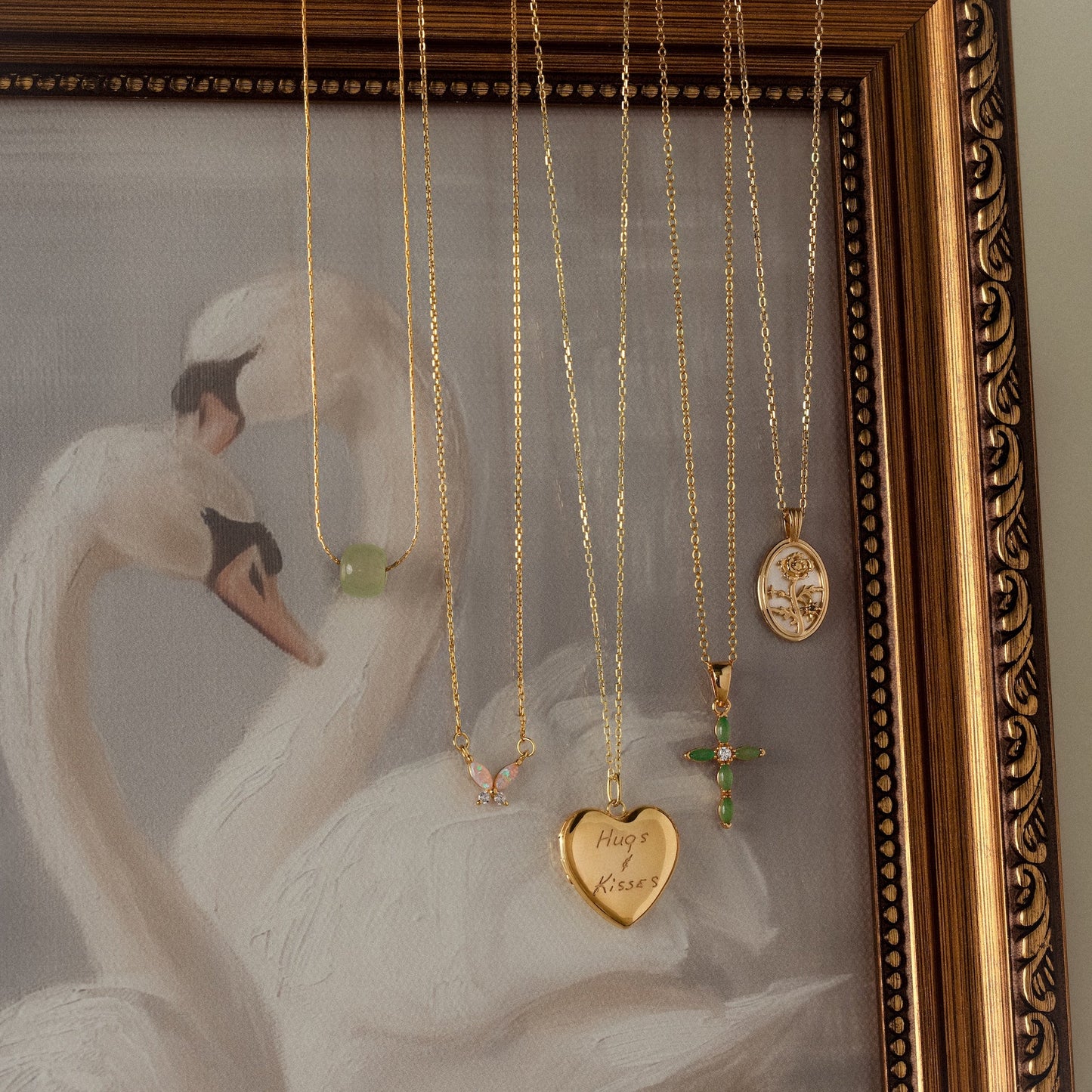 Handwriting Heart Locket Necklace