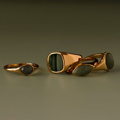 Malachite Signet Ring