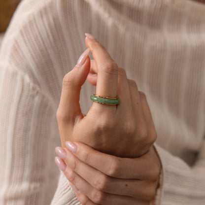 Haven Jade Spinner Ring