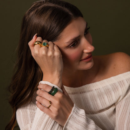 Malachite Signet Ring