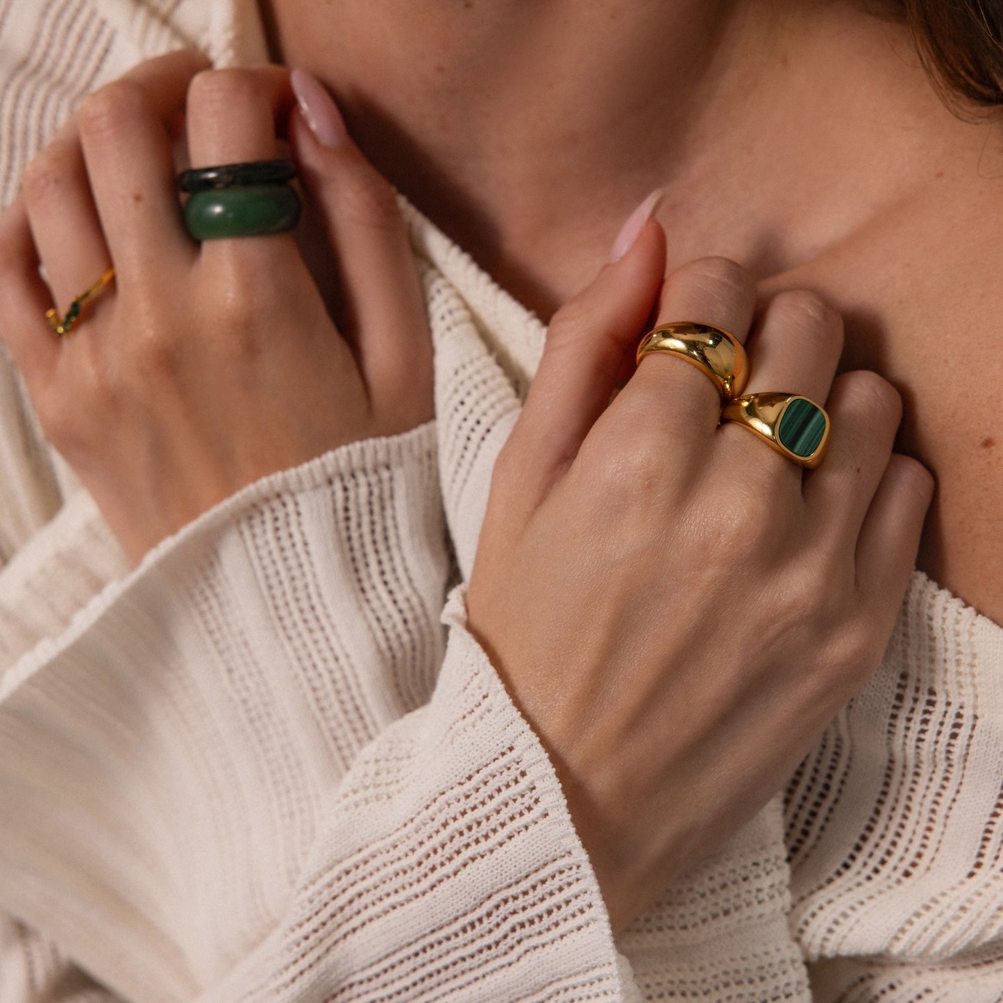 Malachite Signet Ring
