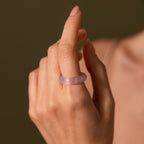 Skinny Lavender Moon Ring