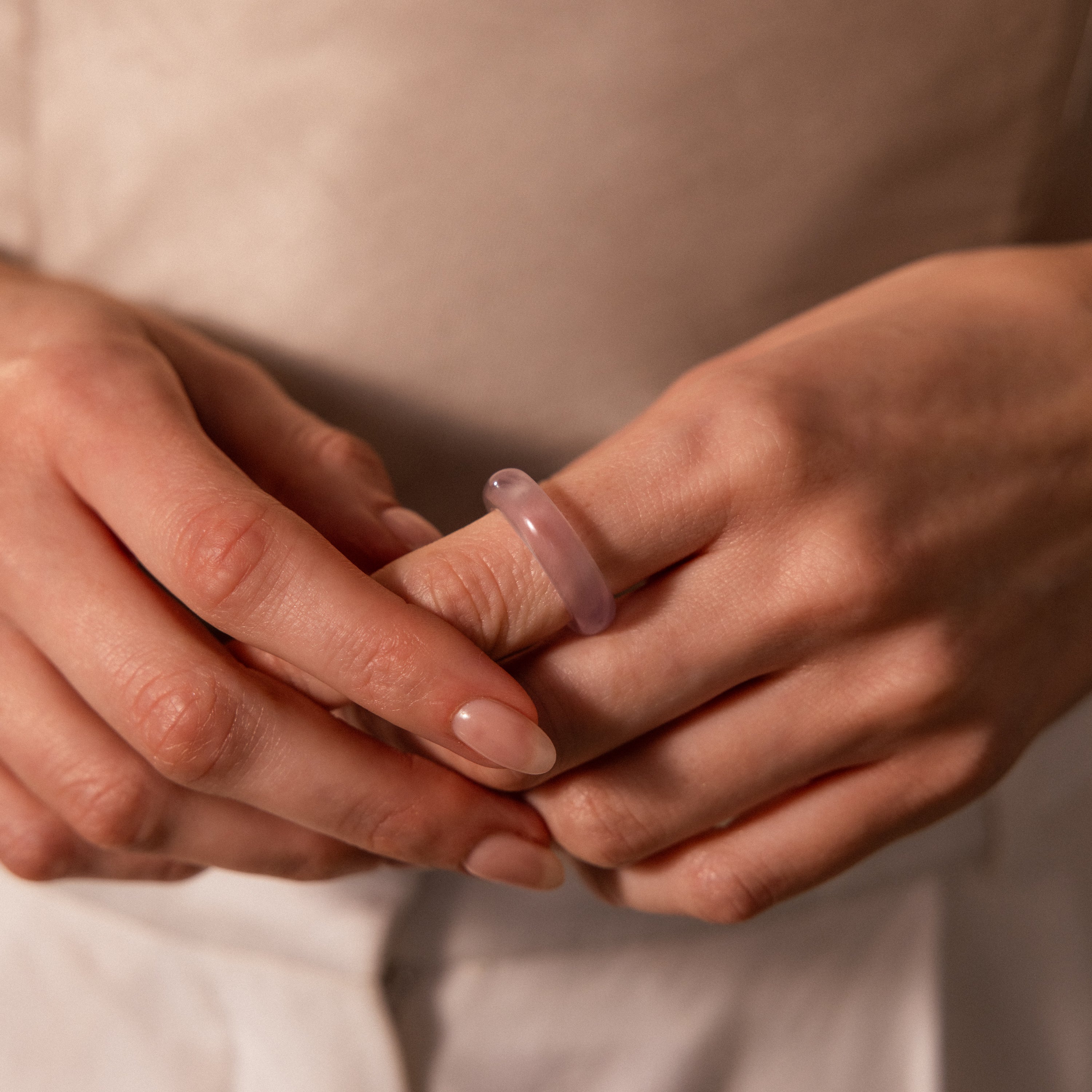 Skinny Gemstone Band Ring