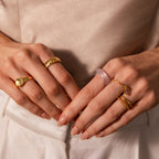 Skinny Lavender Moon Ring
