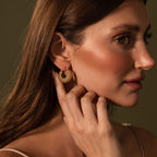 Beaded Dome Hoops