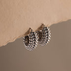 Beaded Dome Hoops