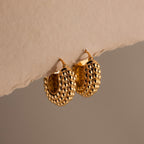 Beaded Dome Hoops