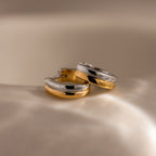 Dainty Mixed Metal Huggies